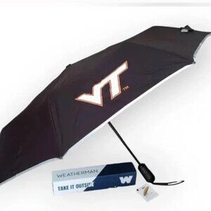 Weatherman Travel Umbrella Virginia Tech Hokies New